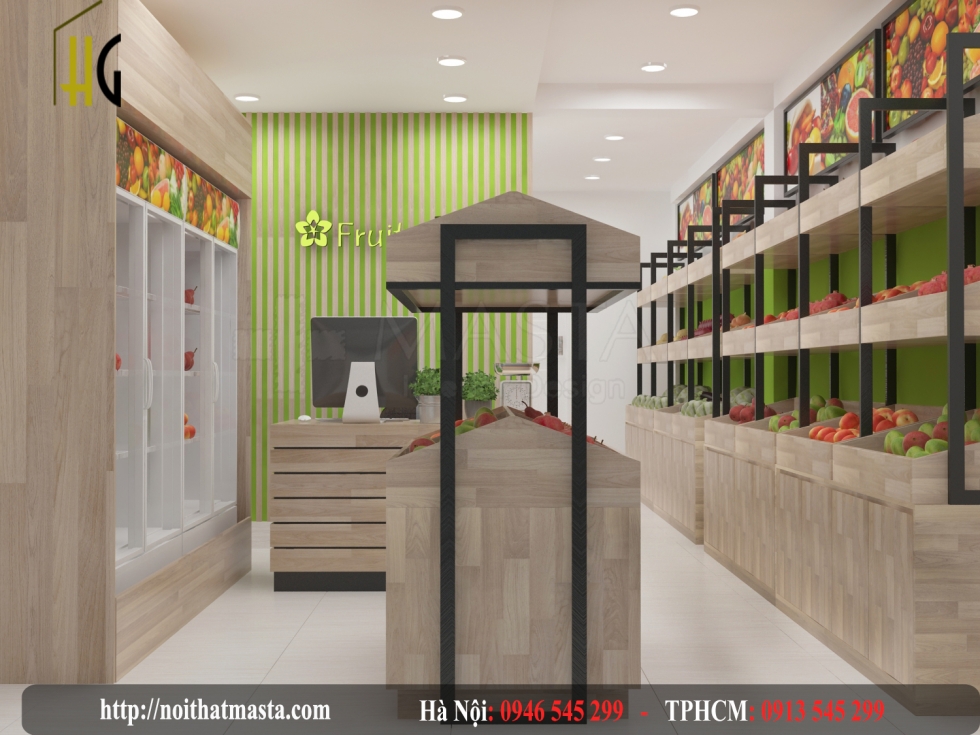 Thiết kế cửa hàng trái cây - anh sỹ